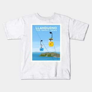 Llandudno Cable Cars - The Great Orme, North Wales Kids T-Shirt